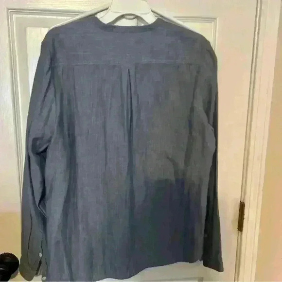 Chambray LLBean cotton shirt Large - Picture 4 of 6